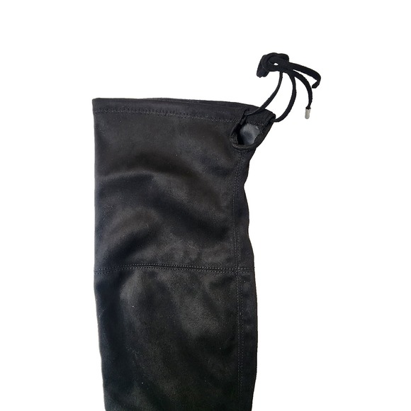 Marc Fisher Point toe Block Heel Tall Vany Suede Boots Black 6.5 - Picture 13 of 14